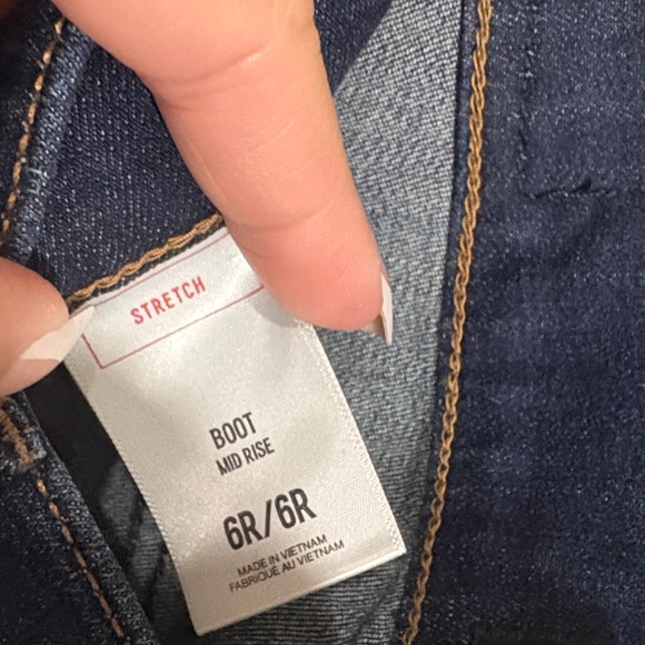 Express Dark Blue Boot Cut Jeans - Picture 3 of 6